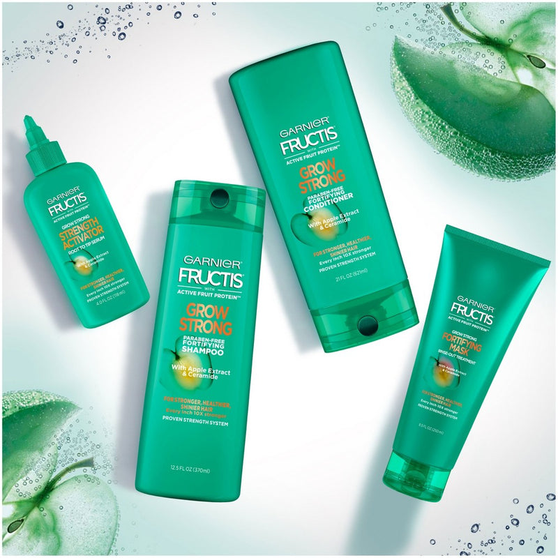 Garnier Fructis with Active Fruit Protein Grow Strong Fortifying Conditioner with Apple Extract & Ceramide - 12oz