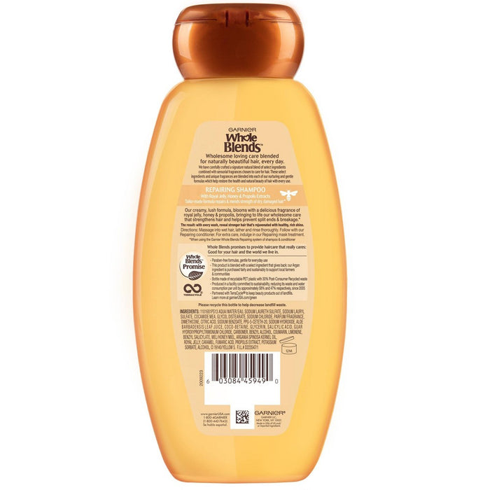 Garnier Whole Blends Honey Treasures Repairing Shampoo - 12.5 fl oz