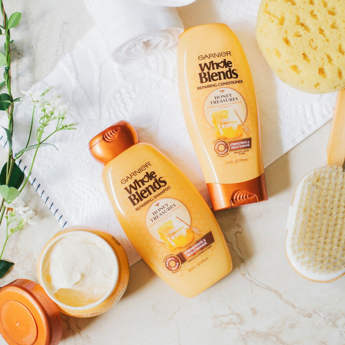 Garnier Whole Blends Honey Treasures Repairing Shampoo - 12.5 fl oz