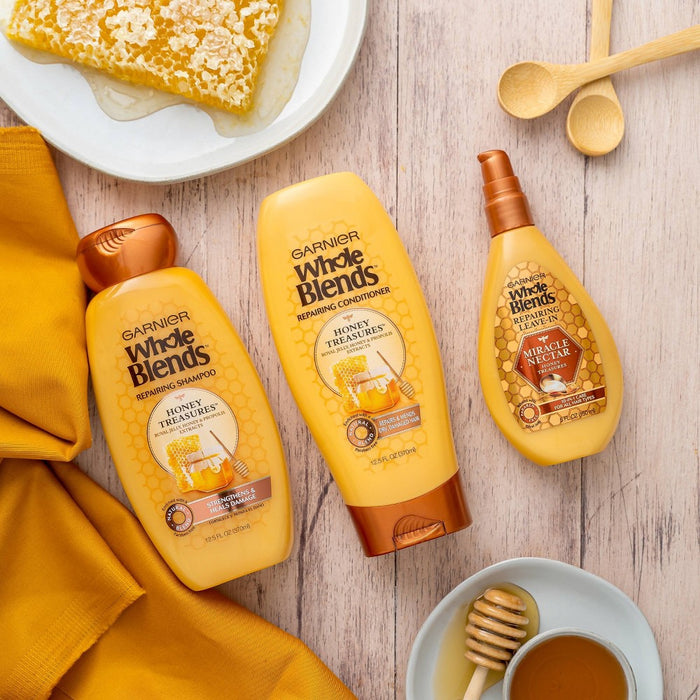 Garnier Whole Blends Honey Treasures Repairing Shampoo - 12.5 fl oz