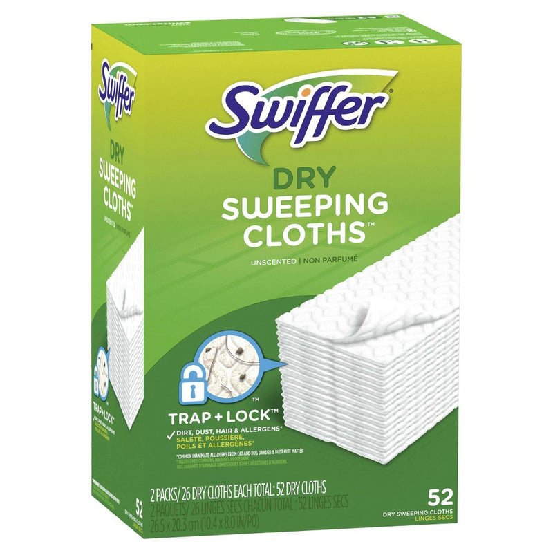 Swiffer Sweeper Dry Sweeping Pad, Multi Surface Refills for Dusters Floor Mop -  2pk/52ct