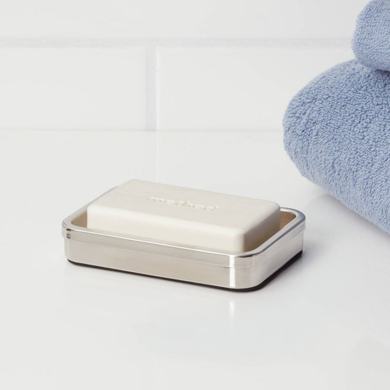 Brushed Stainless Steel Soap Dish - Threshold