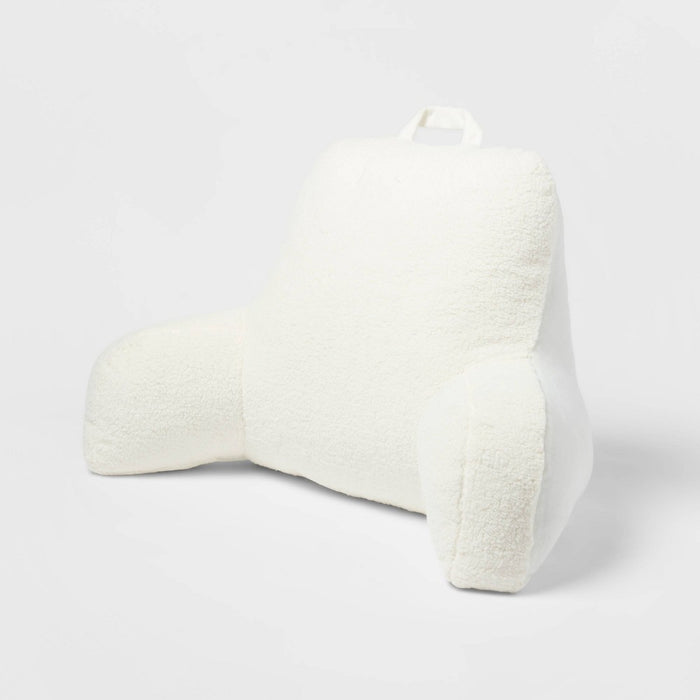 Sherpa Bed Rest Pillow Cream - Room Essentials