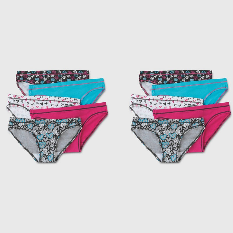 Hanes Premium Girls' 5+5 Bonus Pack Bikinis - 6