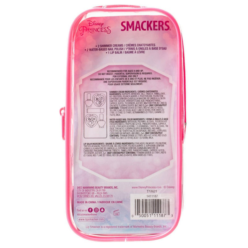 Lip Smacker Pouch Color Cosmetic Set - Princess - 5pc