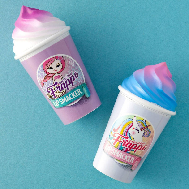 Lip Smacker Beverage Frappe Cup + Lip Balm - Unicorn/Mermaid - 3pk
