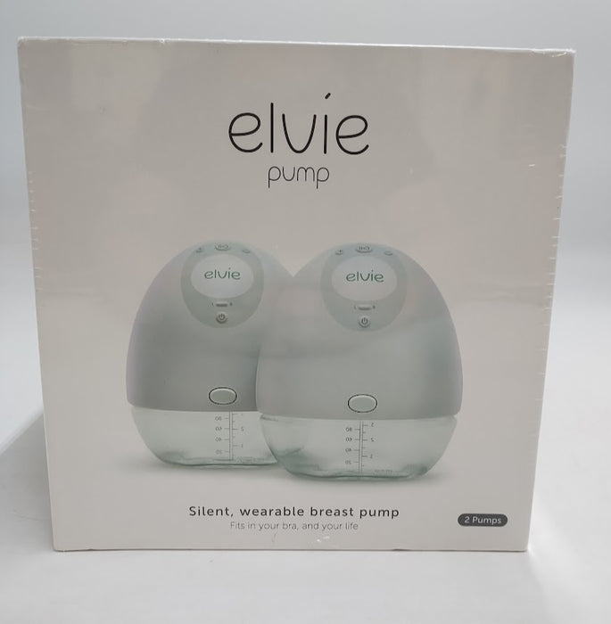 Elvie Breast Pump Bundle Double Wearable & Hands-Free Manual Pump, 2 Cups
