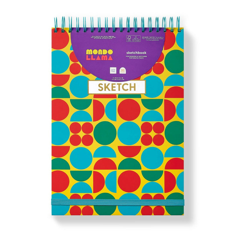 9"x13" Circular Art Sketchbook - Mondo Llama