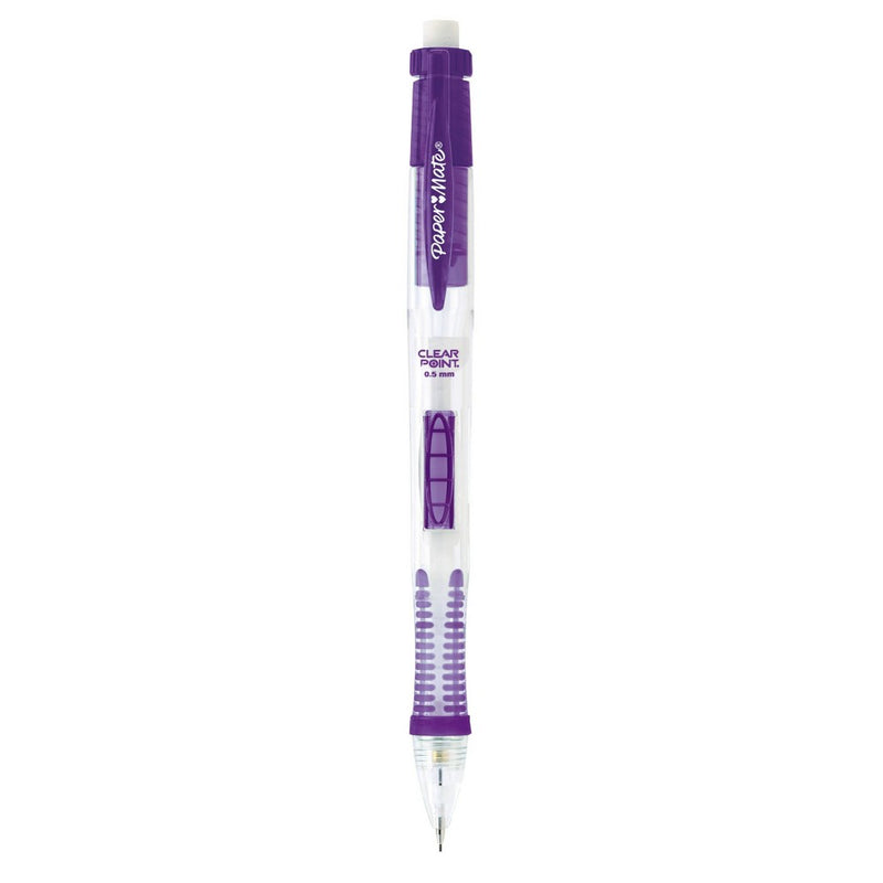 3pk #2 Mechanical Pencils with Lead/Eraser Refill ClearPoint .5mm Multicolor - PaperMate