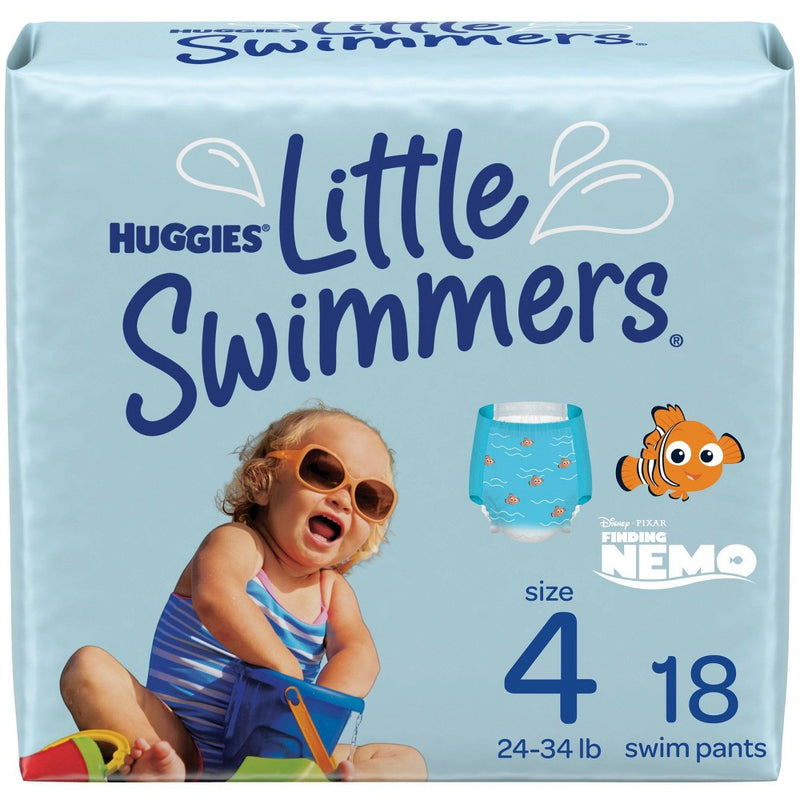 Huggies Little Swimmers Baby Swim Disposable Diapers Size 4 - M - 18ct-