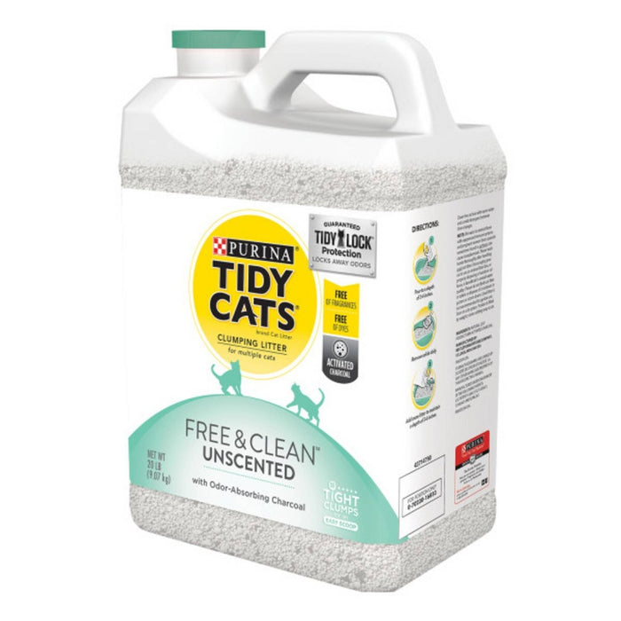 Purina Tidy Cats Free & Clean Unscented Multi-Cat Clumping Litter - 20lbs (LOCAL PICKUP ONLY)