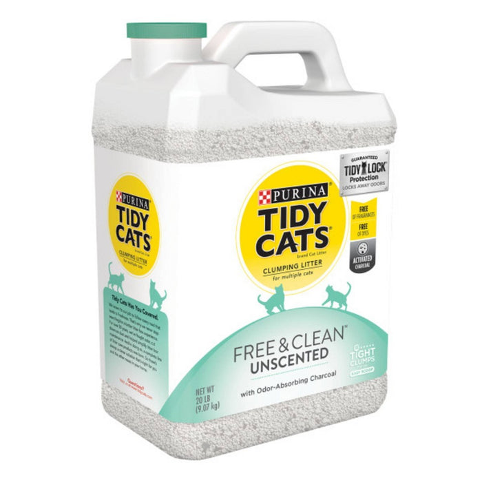 Purina Tidy Cats Free & Clean Unscented Multi-Cat Clumping Litter - 20lbs (LOCAL PICKUP ONLY)