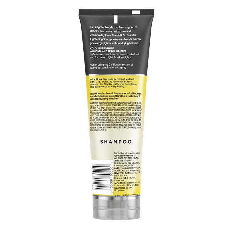 John Frieda Sheer Blonde Go Blonder Lightening Shampoo - 8.3oz