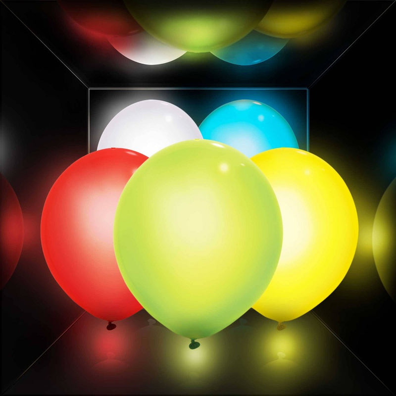 5ct illooms LED Light Up Mixed Solid Balloon