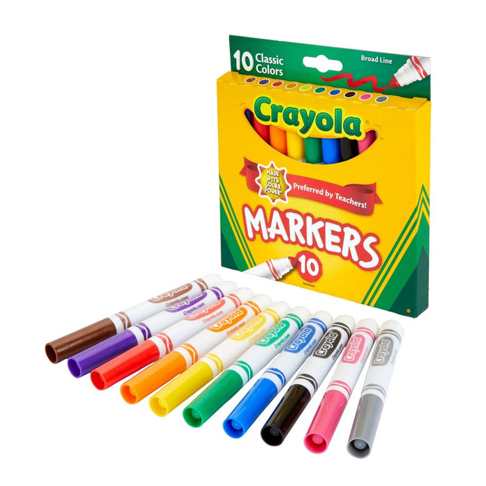 Crayola Markers Broad Line 10ct Classic