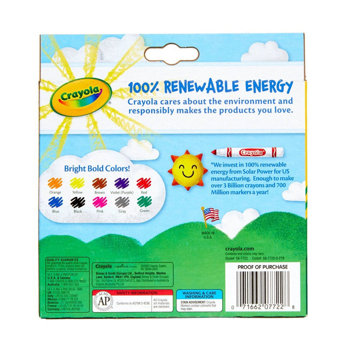 Crayola Markers Broad Line 10ct Classic