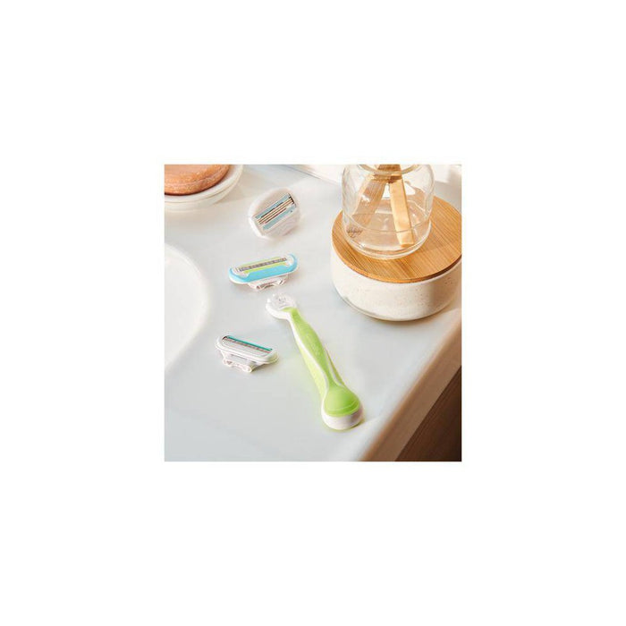 Venus Extra Smooth Green Women's Razor + 2 Razor Blade Refills