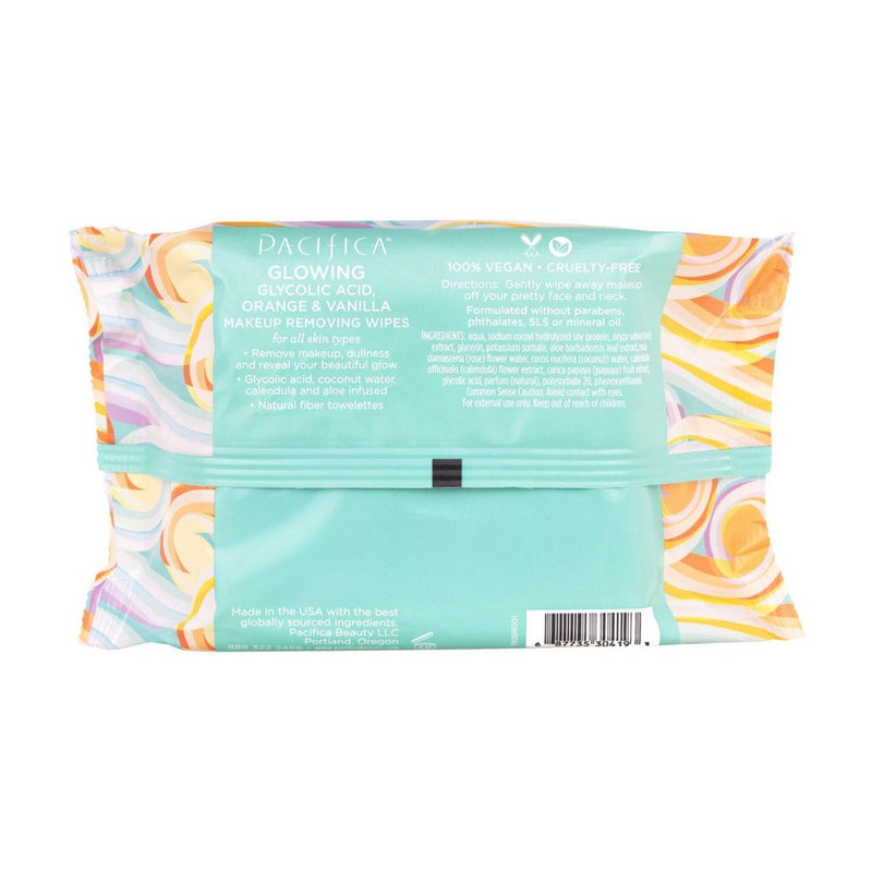 Pacifica Glowing Makeup Removing Wipes - 30ct