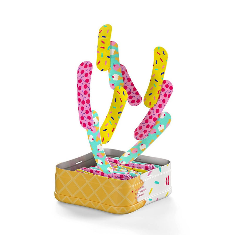Welly Flex Fabric Bandages Ice Cream - 48ct