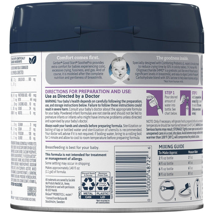 Gerber Good Start SoothePro Powder Infant Formula with Probiotics & HMO - 19.4oz