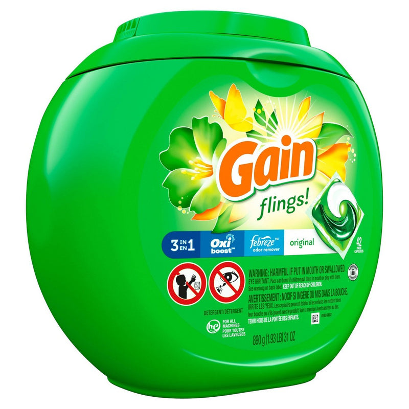 Gain flings! Laundry Detergent Pacs Original - 42ct