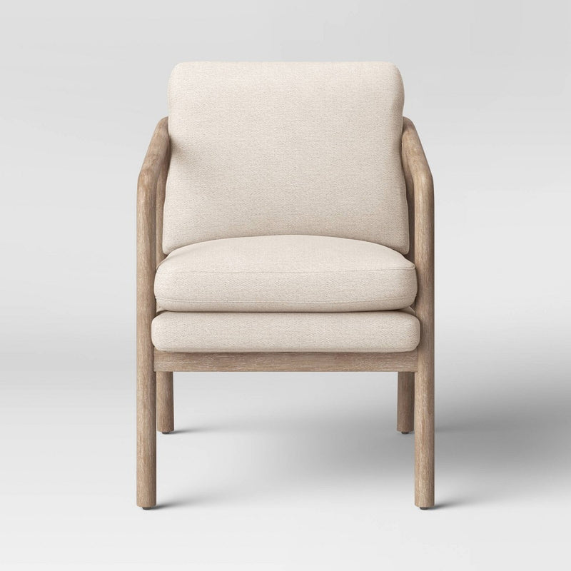 Tufeld Wood Armchair Beige - Project 62 (LOCAL PICKUP ONLY)