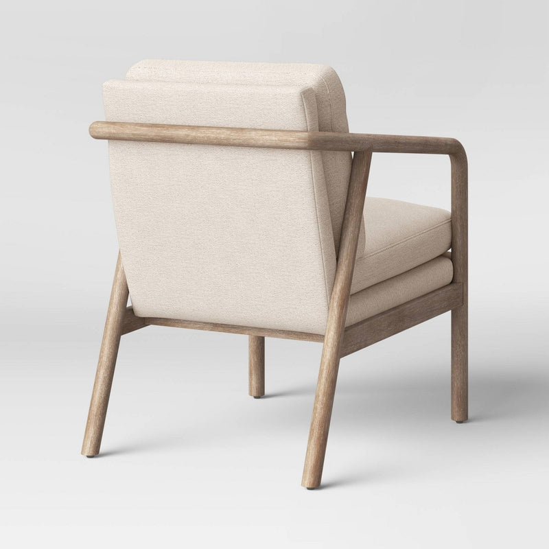 Tufeld Wood Armchair Beige - Project 62 (LOCAL PICKUP ONLY)