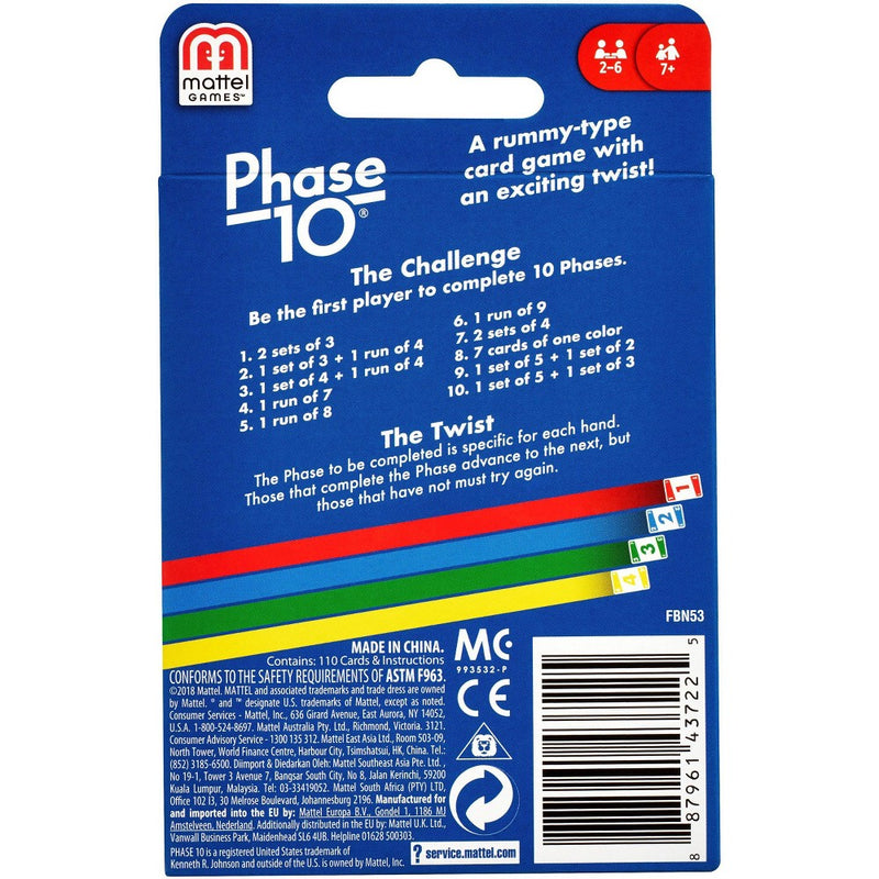 Phase 10 Card Game *ADD 3 TO YOUR CART & 1 IS FREE!*