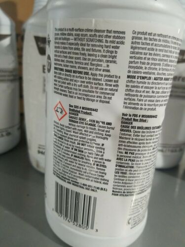 Lot of 8 Diversey Emerel R7 Multi-Surface Creme Cleanser 94995295