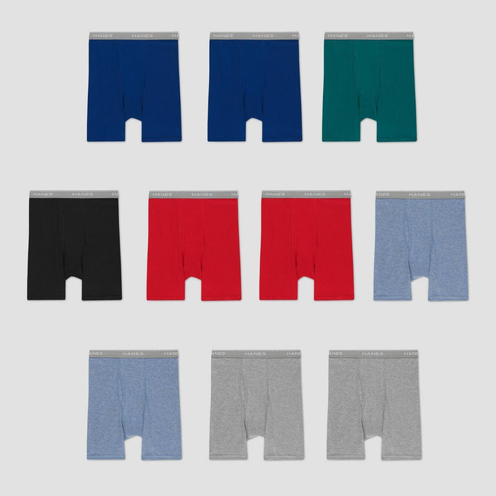 Hanes Red Label 10pk Super Value Boxer Briefs - M