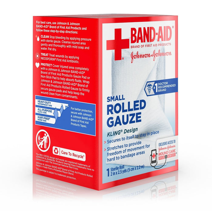 Band Aid Brand First Aid Product Flexible Rolled Gauze - 2in x 2.5yd