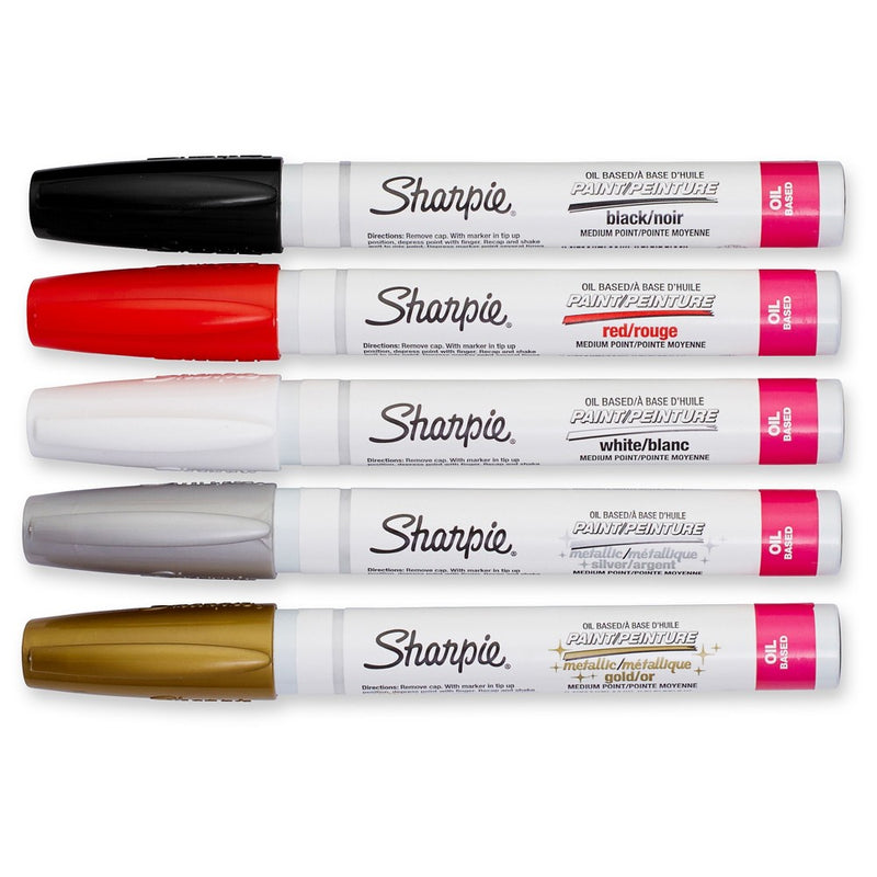 Sharpie 5pk Oil Based Paint Markers Medium Tip