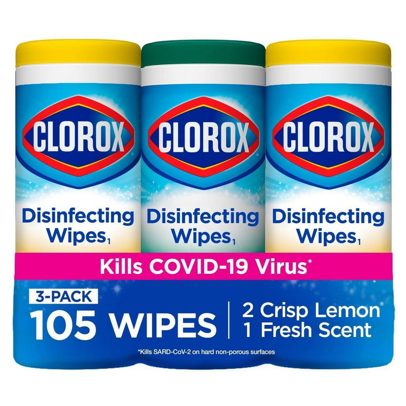 Clorox Bleach Free Disinfecting Wipes Value Pack - 105ct/3pk\