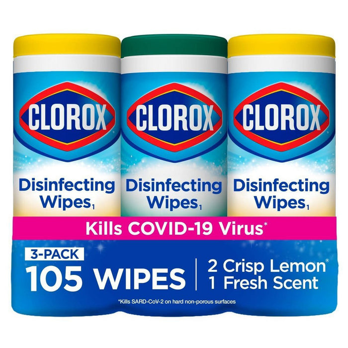 Clorox Bleach Free Disinfecting Wipes Value Pack - 105ct/3pk\
