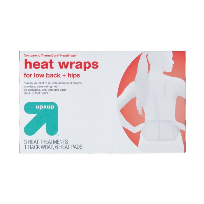 Heat Wraps for Low Back + Hips - 3ct - up & up