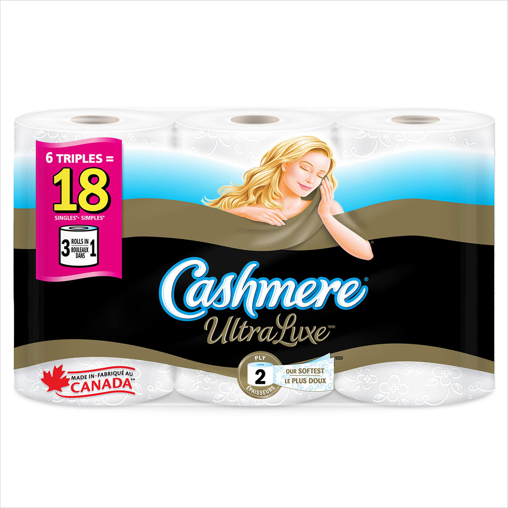 Cashmere Ultraluxe Luxuriously Soft And Thick Toilet Paper, 6 Triple R —  Total Liquidators, image size:1024x1024