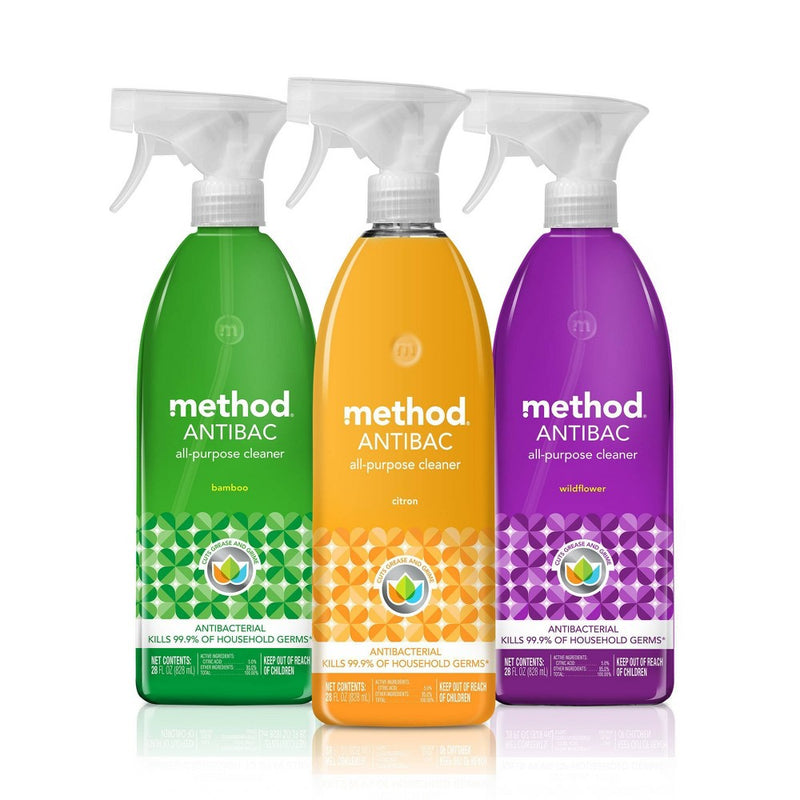 Method Cleaning Products Antibacterial Cleaner Bamboo Spray Bottle - 28 fl oz