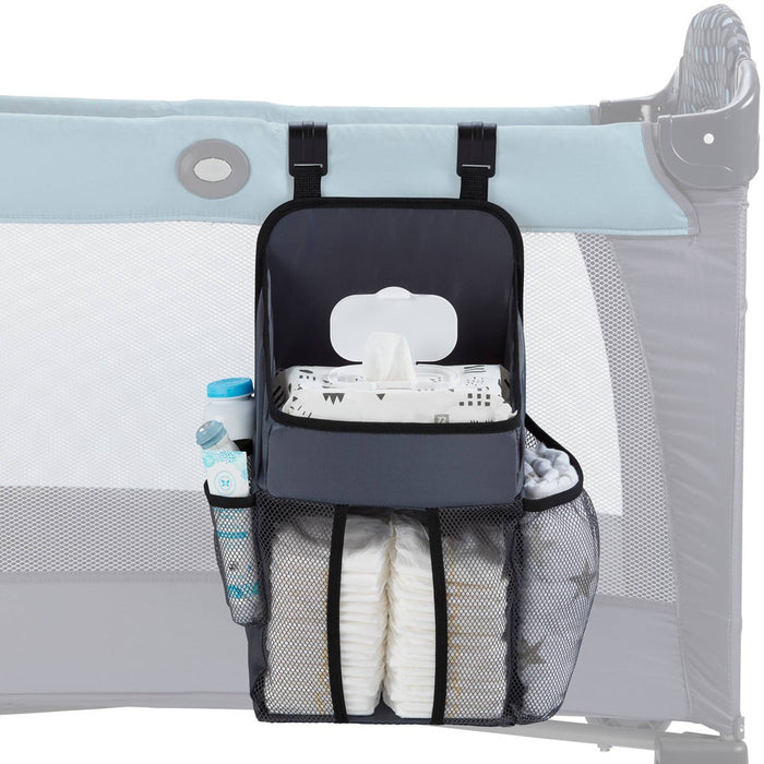 LA Baby Universal Playard Nursery Organizer and Diaper Caddy for Baby's Essentials - Gray