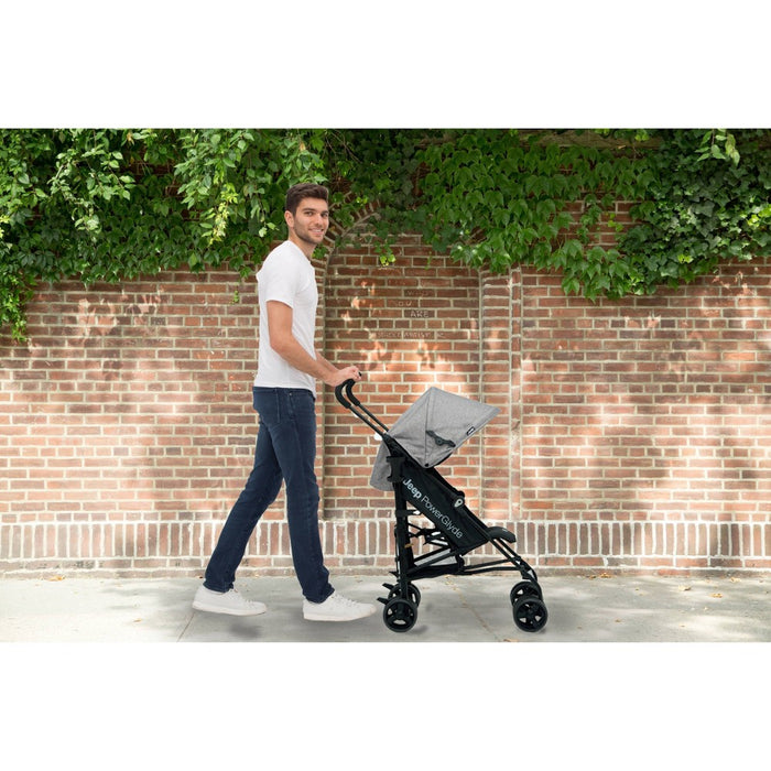 Jeep PowerGlyde Stroller by Delta Children Lightweight Travel - Gray (LOCAL PICKUP ONLY)