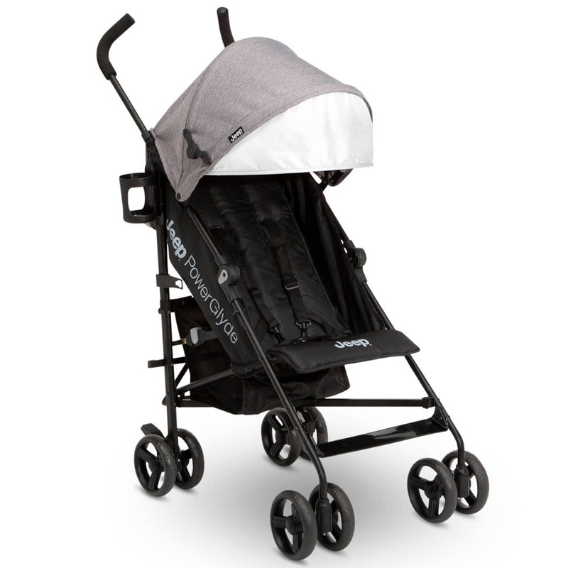 Jeep PowerGlyde Stroller by Delta Children Lightweight Travel - Gray (LOCAL PICKUP ONLY)