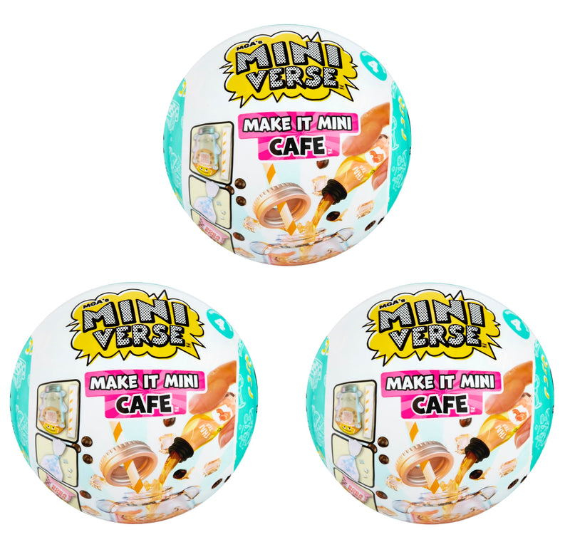 3 PACK!!!! MGA's Miniverse Make It Mini Cafe Series 4
