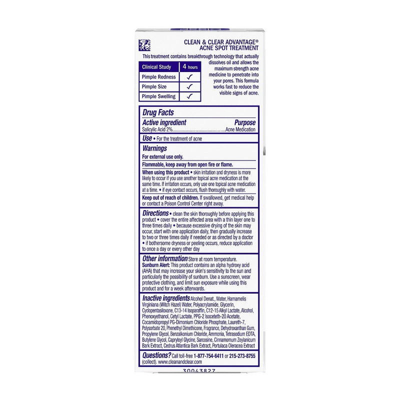 Clean & Clear Advantage Spot Treatment with Witch Hazel - .75 fl oz