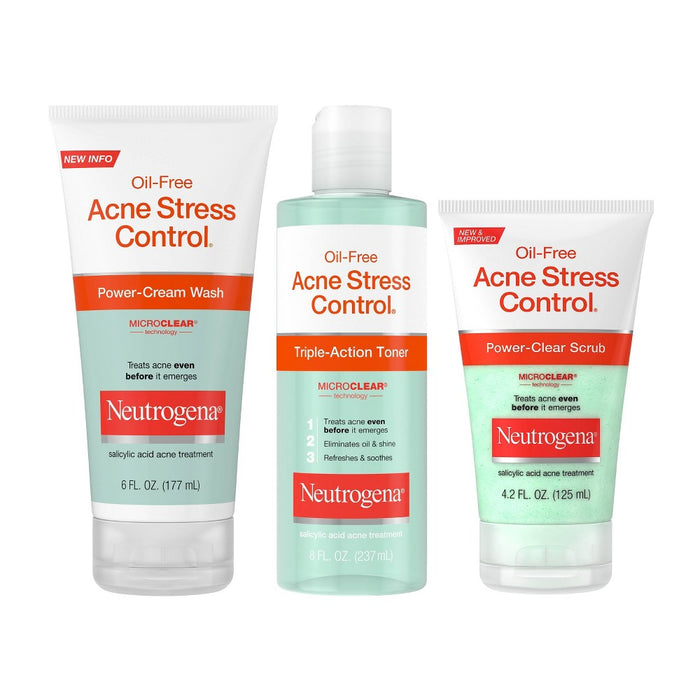 Neutrogena Oil-Free Acne Stress Control Triple-Action Toner - 8 fl oz