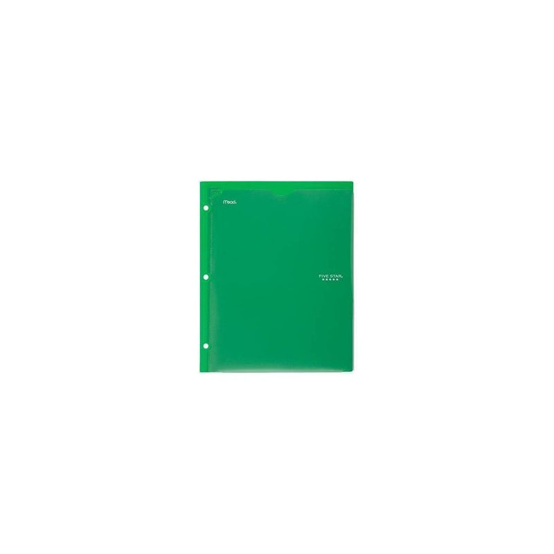 Mead Five Star 2 Pocket Plastic Folder (Color Will Vary)