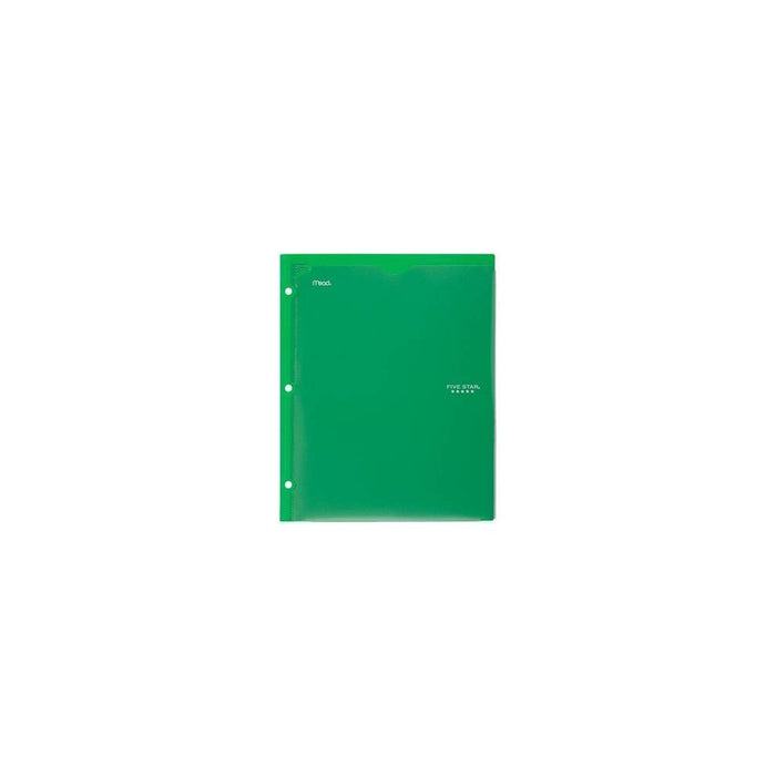Mead Five Star 2 Pocket Plastic Folder (Color Will Vary)