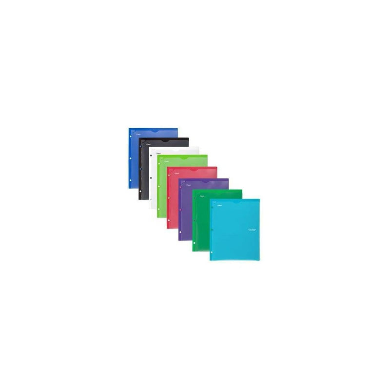 Mead Five Star 2 Pocket Plastic Folder (Color Will Vary)