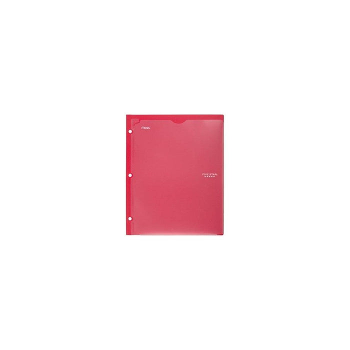 Mead Five Star 2 Pocket Plastic Folder (Color Will Vary)