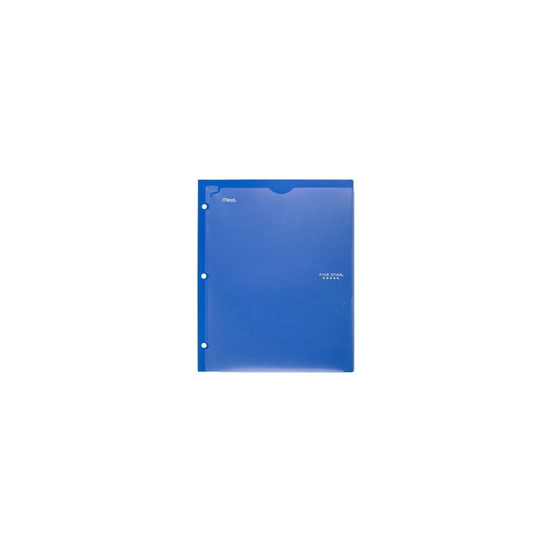 Mead Five Star 2 Pocket Plastic Folder (Color Will Vary)