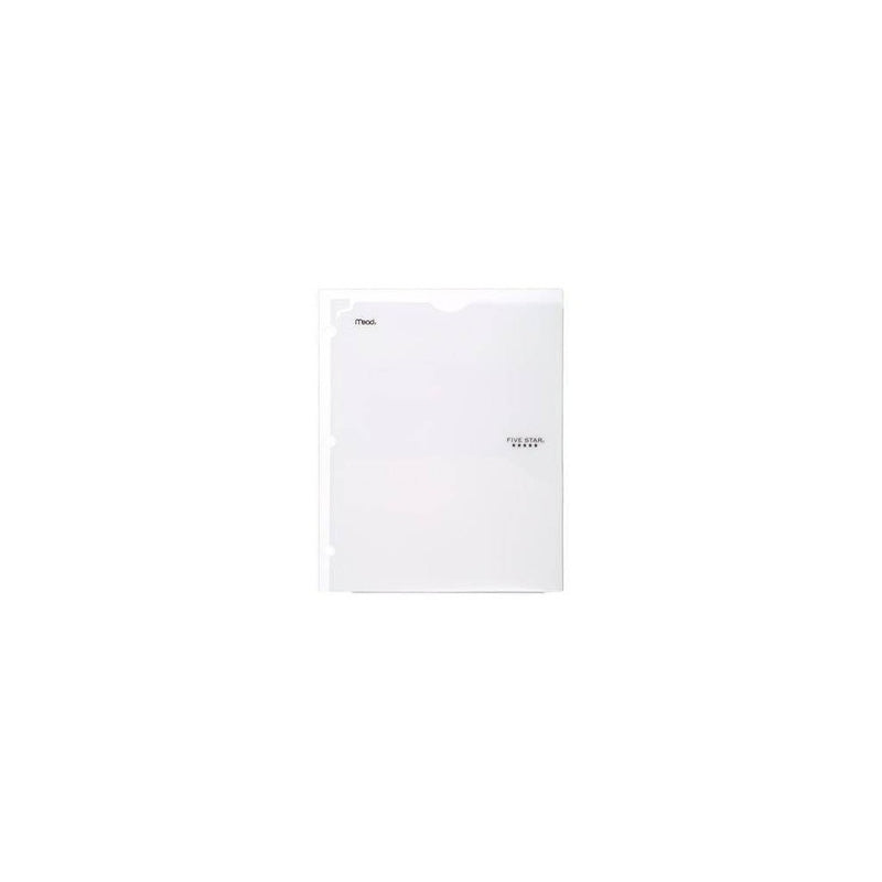 Mead Five Star 2 Pocket Plastic Folder (Color Will Vary)
