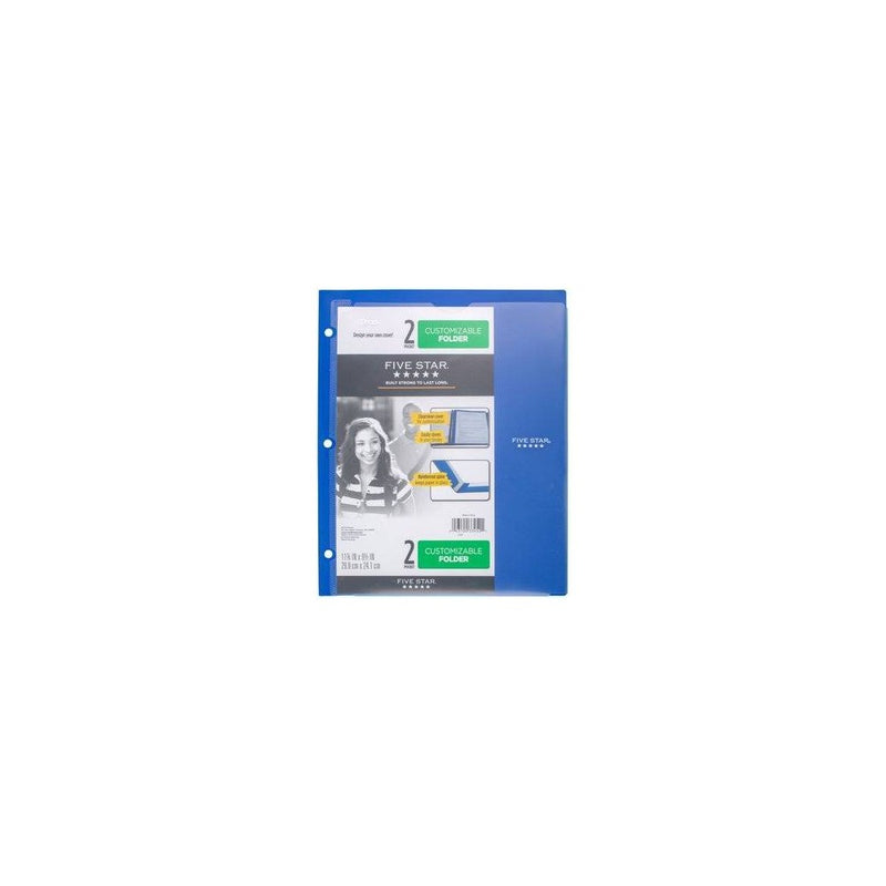 Mead Five Star 2 Pocket Plastic Folder (Color Will Vary)